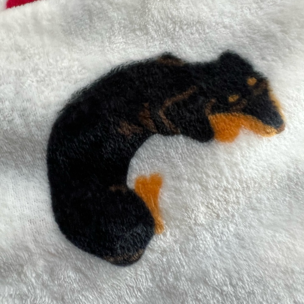 Dachshund DJ Plush Throw Blanket - Picture 5 of 7